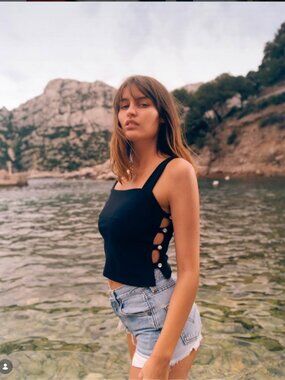 Marica Wear Taxi Girl Top - Black Cyrstal